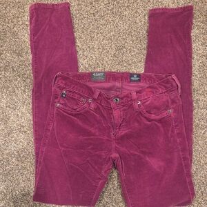 AG Adriano Goldschmied Women's Skinny Pants in Magenta 27